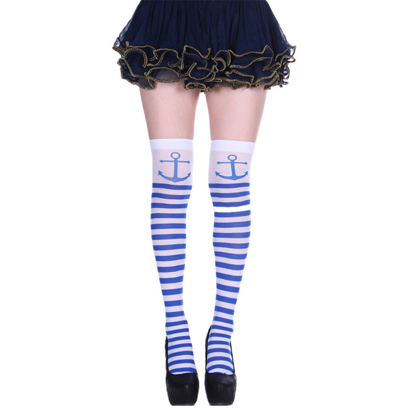 Christmas Halloween Party Knee high Socks Cosplay Apparel Accessories