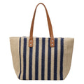 Women Fabric Straw Woven Tote 2026 New Leather Strap Summer Premium Bag