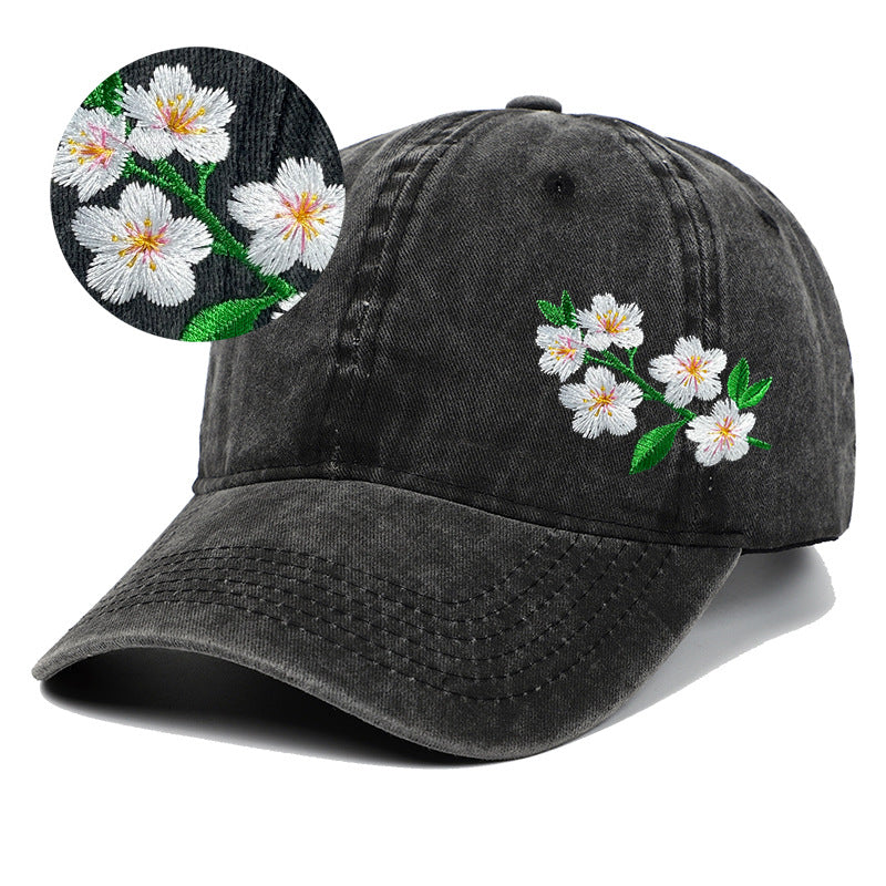 Women's Embroidered DIY Soft Top Sun Hat