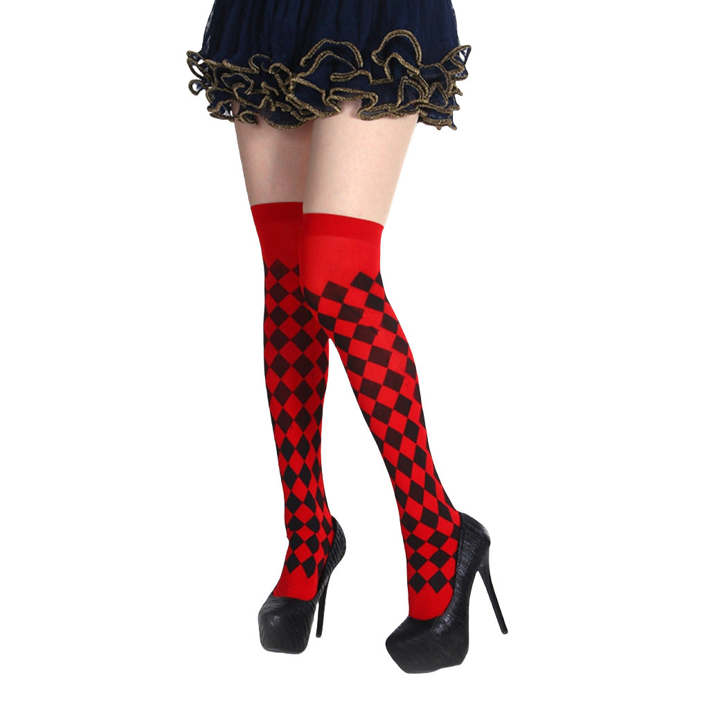 Christmas Halloween Party Knee high Socks Cosplay Apparel Accessories
