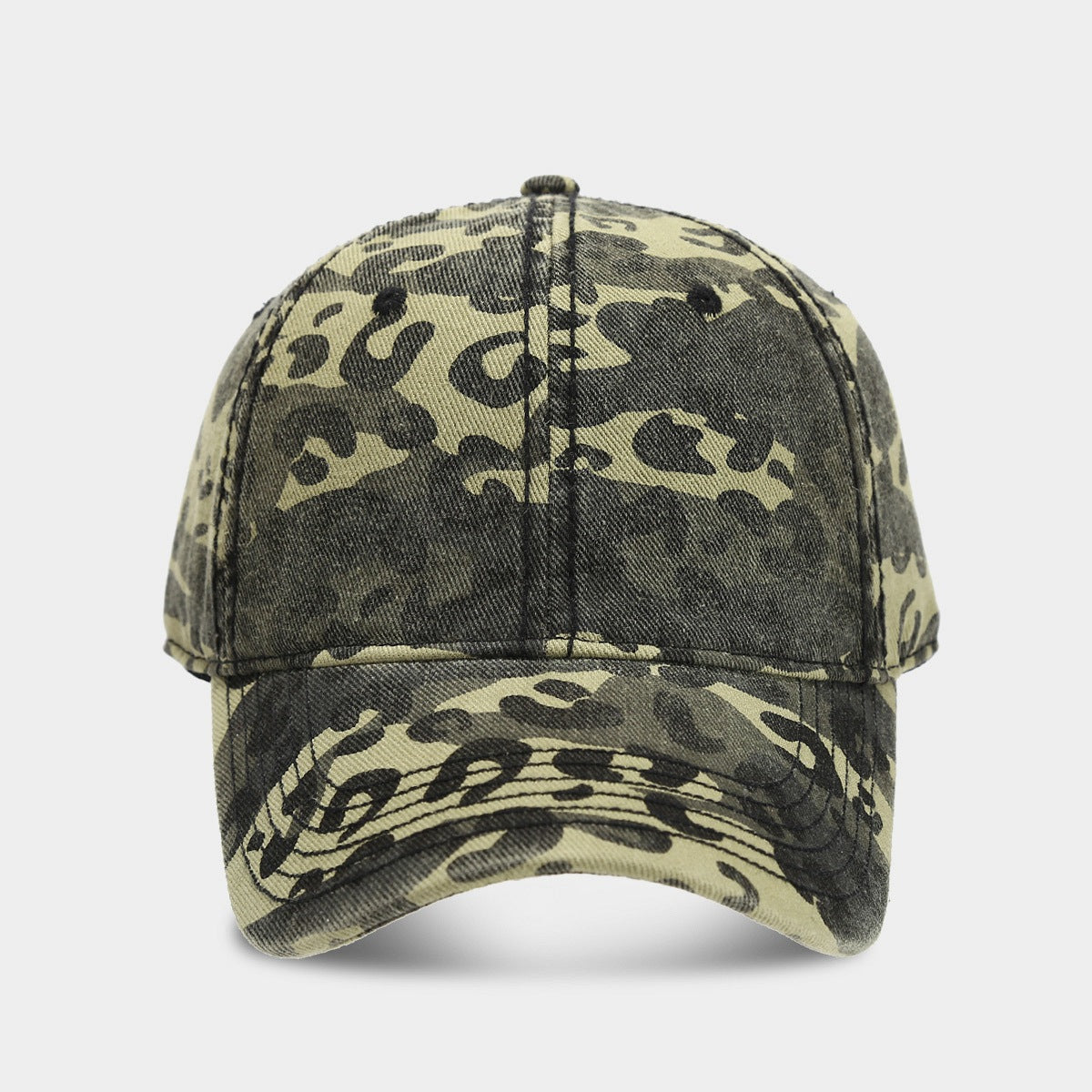 Camouflage Washed Retro Slimming Baseball Cap