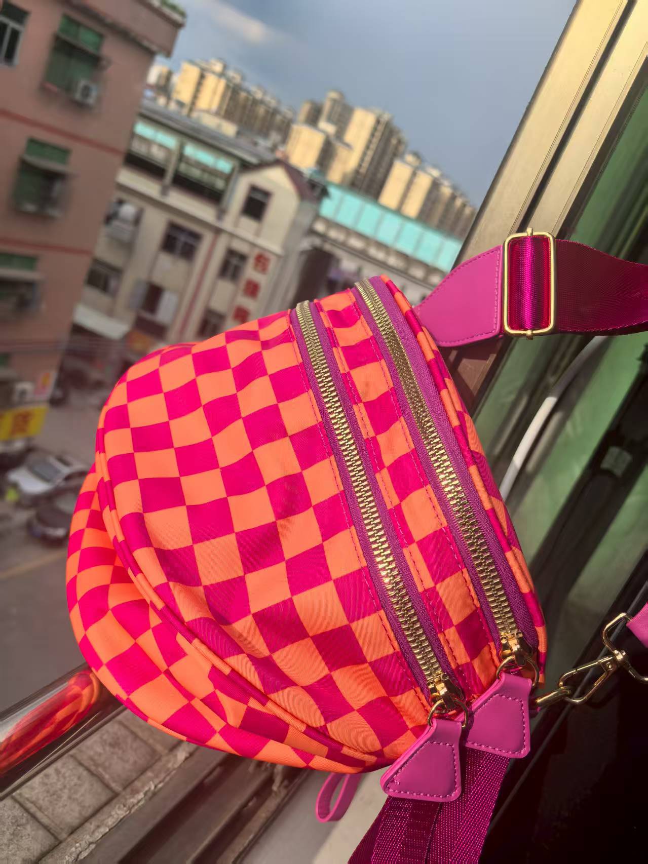 Women Oxford Cloth Large Capacity Shell Crossbody Bag