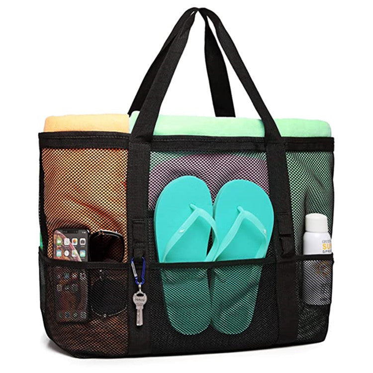 Large Capacity Mesh Beach Swimsuit Storage Bag