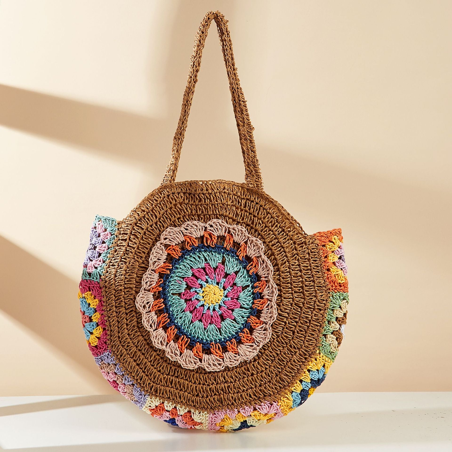 Small Fresh Woven Straw Beach Shoulder Bag