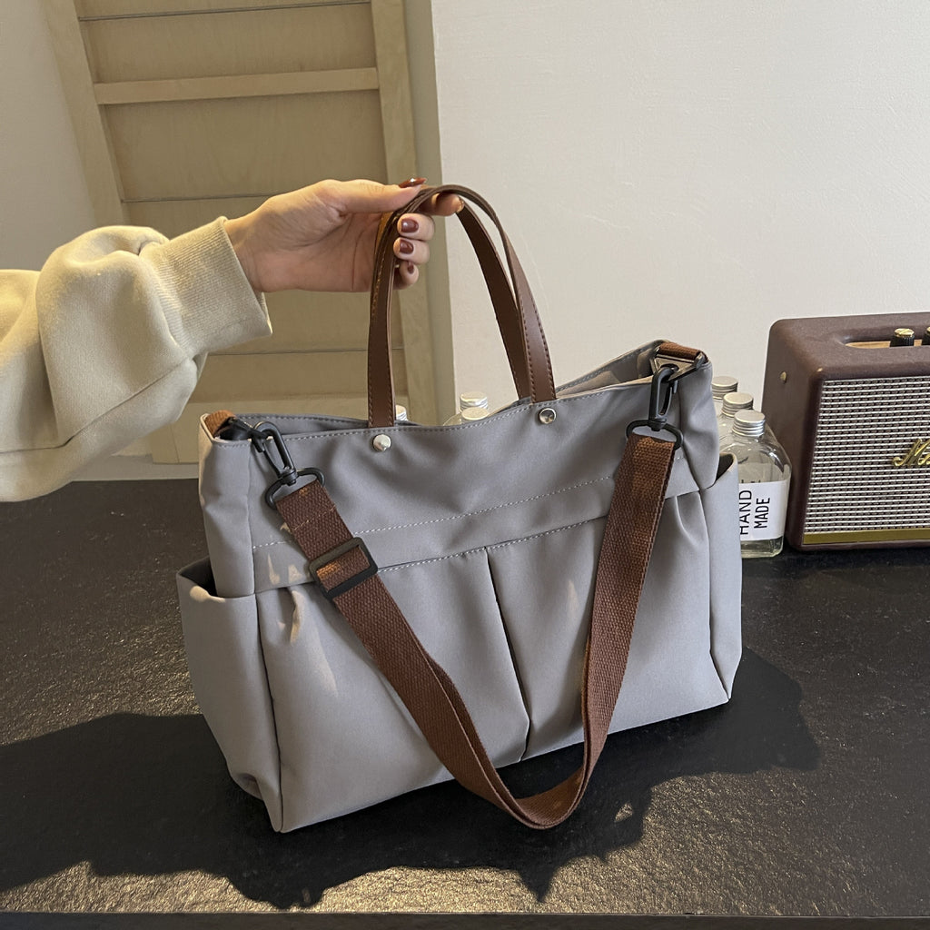 Casual Multi Pocket Everyday Convertible Shoulder Tote Bag