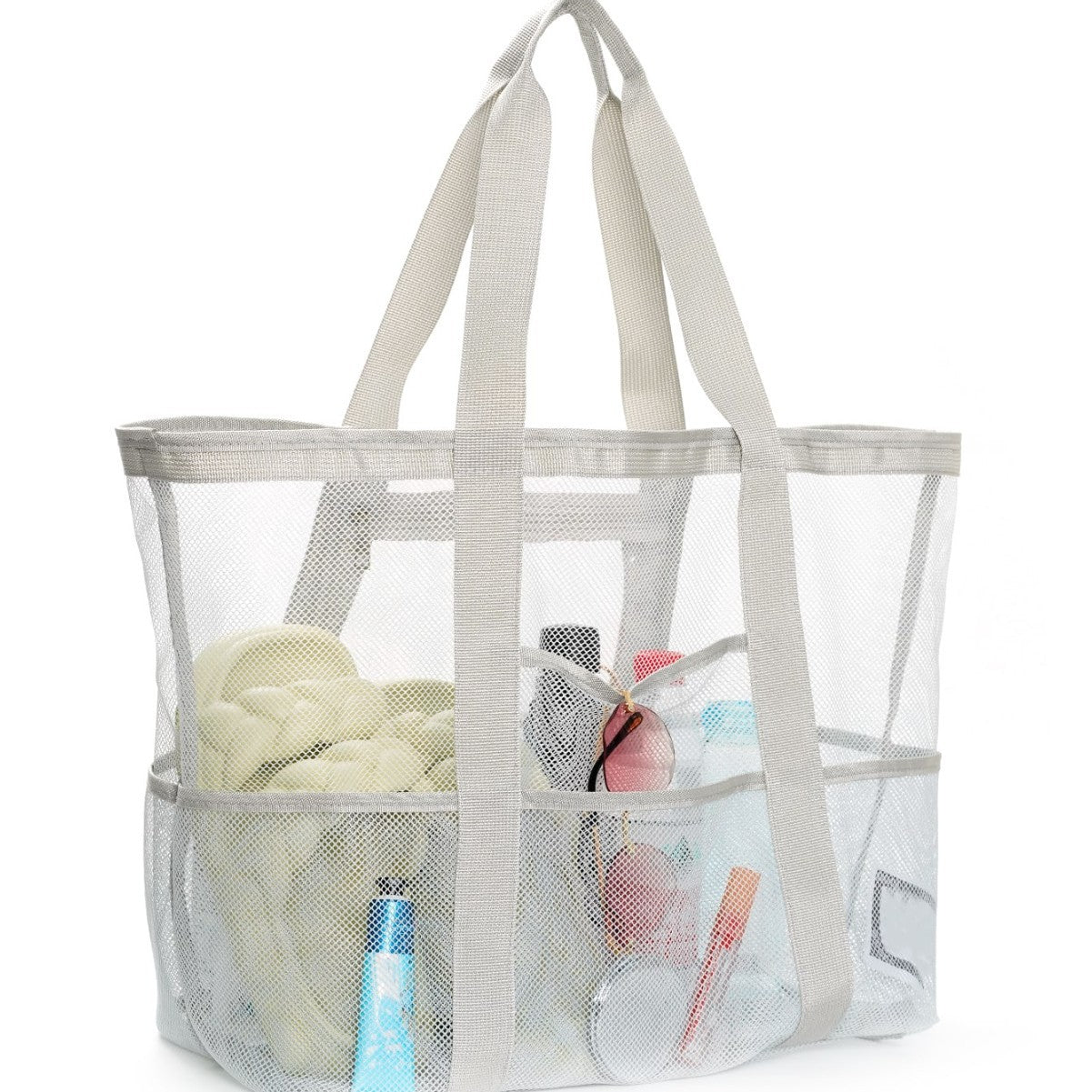 Large Capacity Mesh Beach Swimsuit Storage Bag
