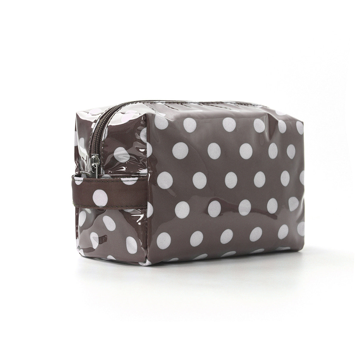Large-Capacity Striped Travel Cosmetic Bag