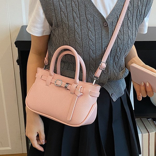 Sweet Mini Tote Bag with Belt Detail