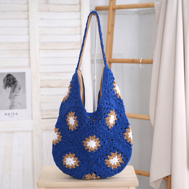 Women Lightweight Large Capacity Casual Woven Bag