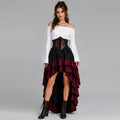 Halloween Gothic Renaissance High Low Dress