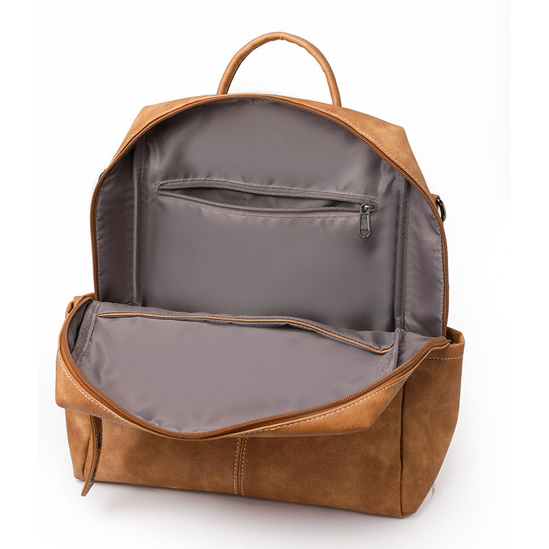 Women PU Large Capacity Crossbody Backpack, Business Commute Shoulder Bag