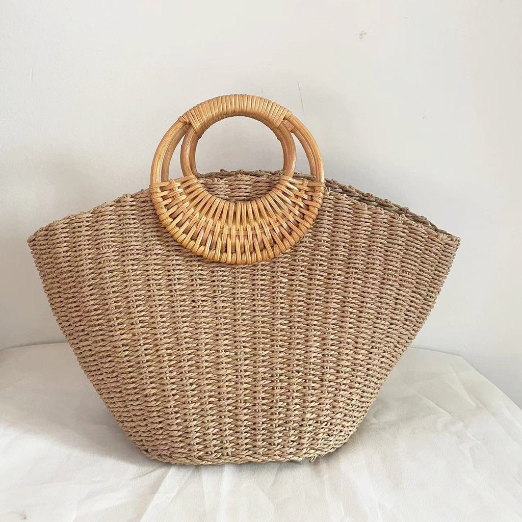 Straw Forest Woven Vacation Bag