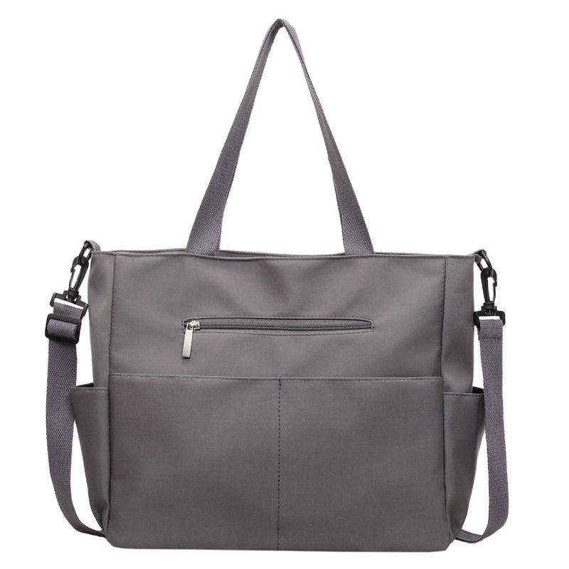 Lightweight Multi-Pocket Convertible Shoulder Tote Bag