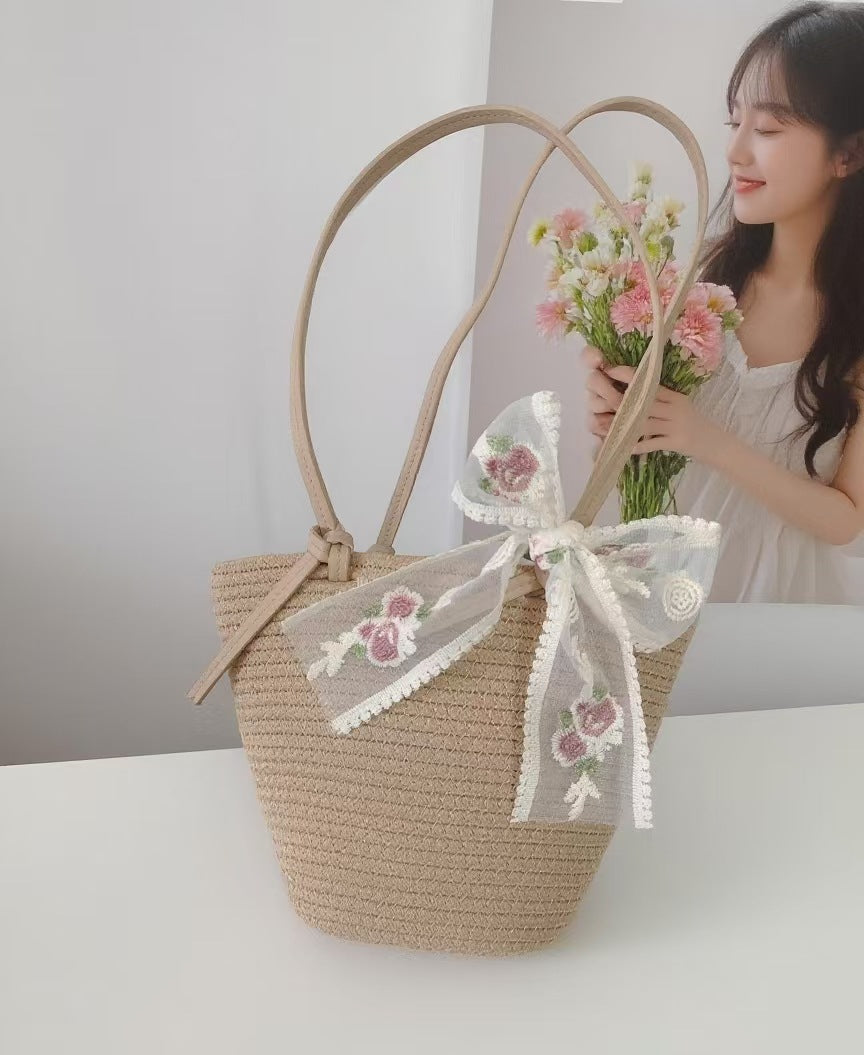 Women Woven Crossbody Shoulder Tote Beach Bag