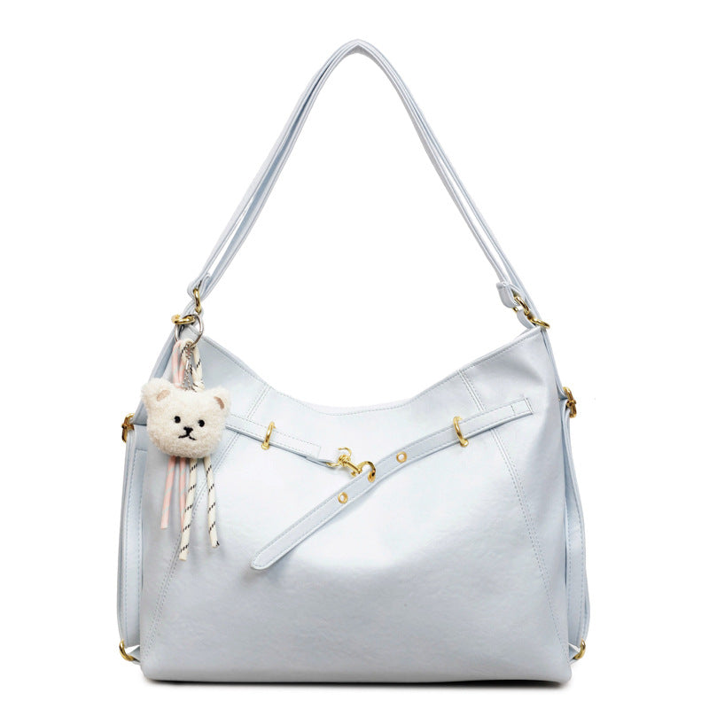 Soft Touch Shoulder Bag with Multiple Carry Options