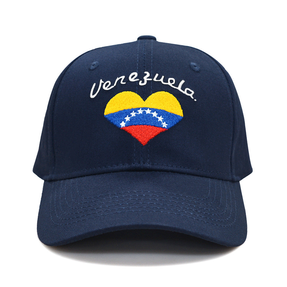 Embroidered Letters Venezuelan Flag Cap