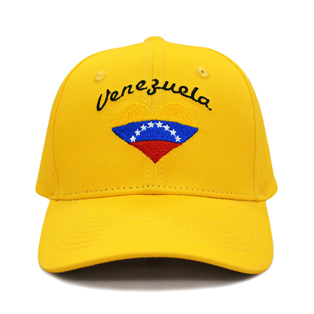Embroidered Letters Venezuelan Flag Cap