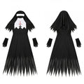 Gothic Horror Nun Costume Halloween Cosplay Outfit