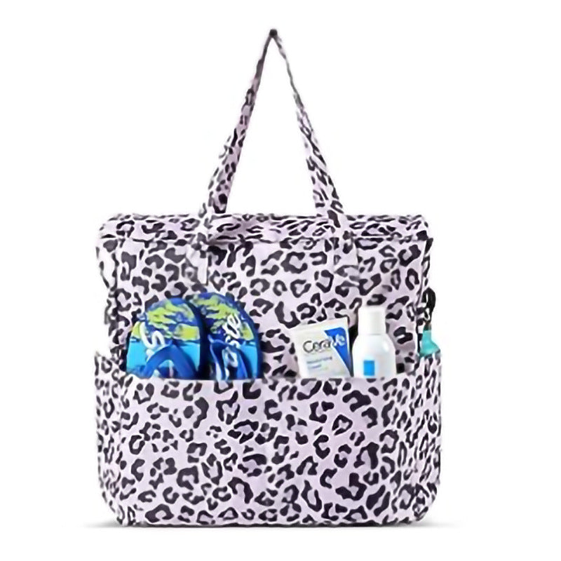 Large-Capacity Beach Travel Hand-Printed Storage Bag
