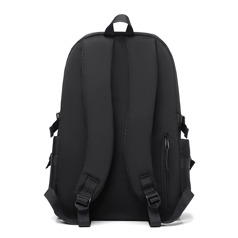 Cross-Border Nylon Burden-Reducing School Bag Large Capacity Oxford Cloth Computer Backpack Anti-Splash Watermark Logo Gift Backpack
