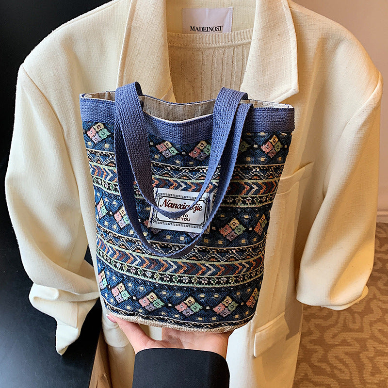 Handmade Vegetable Basket Lunch Bag for Office