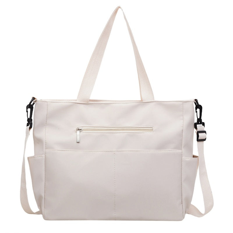Lightweight Multi-Pocket Convertible Shoulder Tote Bag