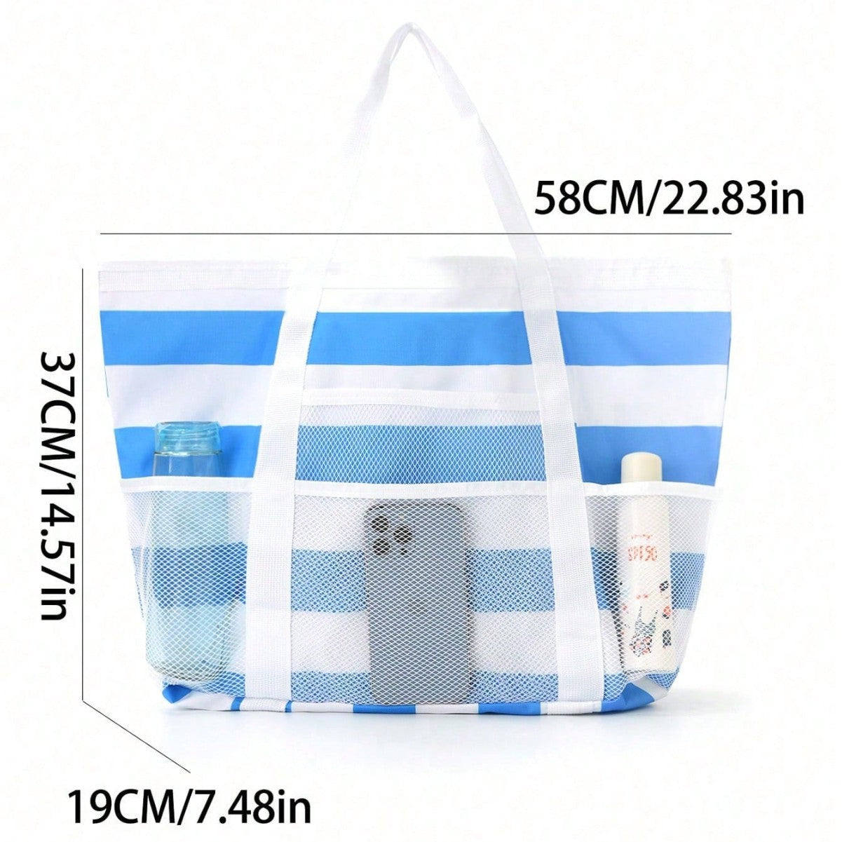 Large Capacity Mesh Beach Swimsuit Storage Bag