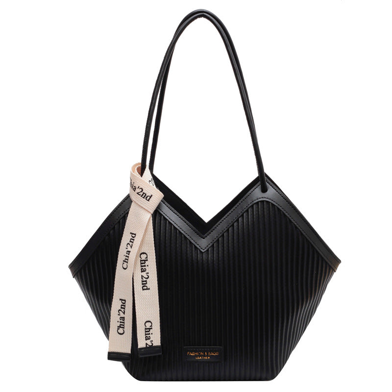 Large-Capacity Bag For Women 2024 New Summer High-End Commuting To Work Single Shoulder Hip Bag Class Tote Handbag