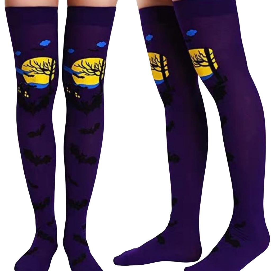 Christmas Halloween Party Knee high Socks Cosplay Apparel Accessories