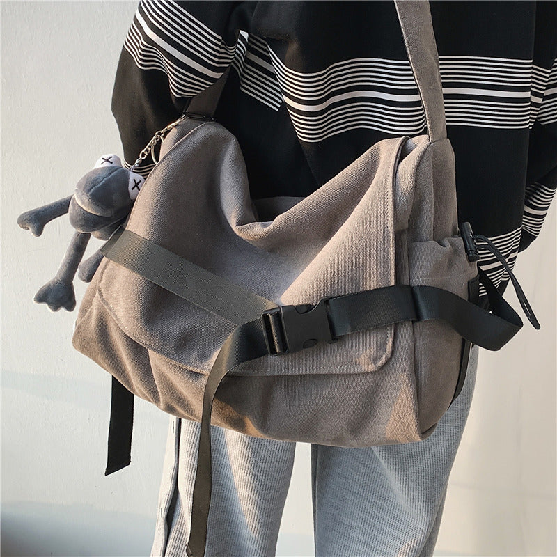 Canvas Large Capacity Messenger Shoulder Bag
