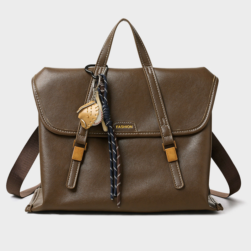 Vintage Convertible PU Leather Backpack Purse