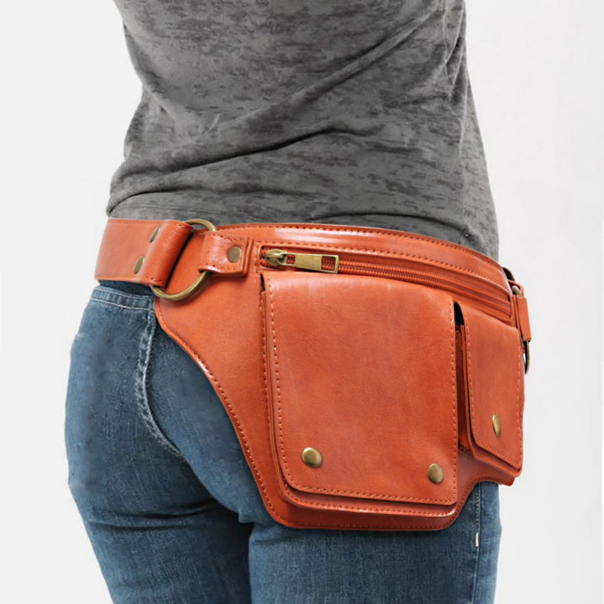 Retro Motorcycle Outdoor Sports Waist Shoulder Bag