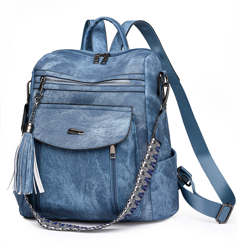 Women Spring Trendy PU Multifunctional Backpack