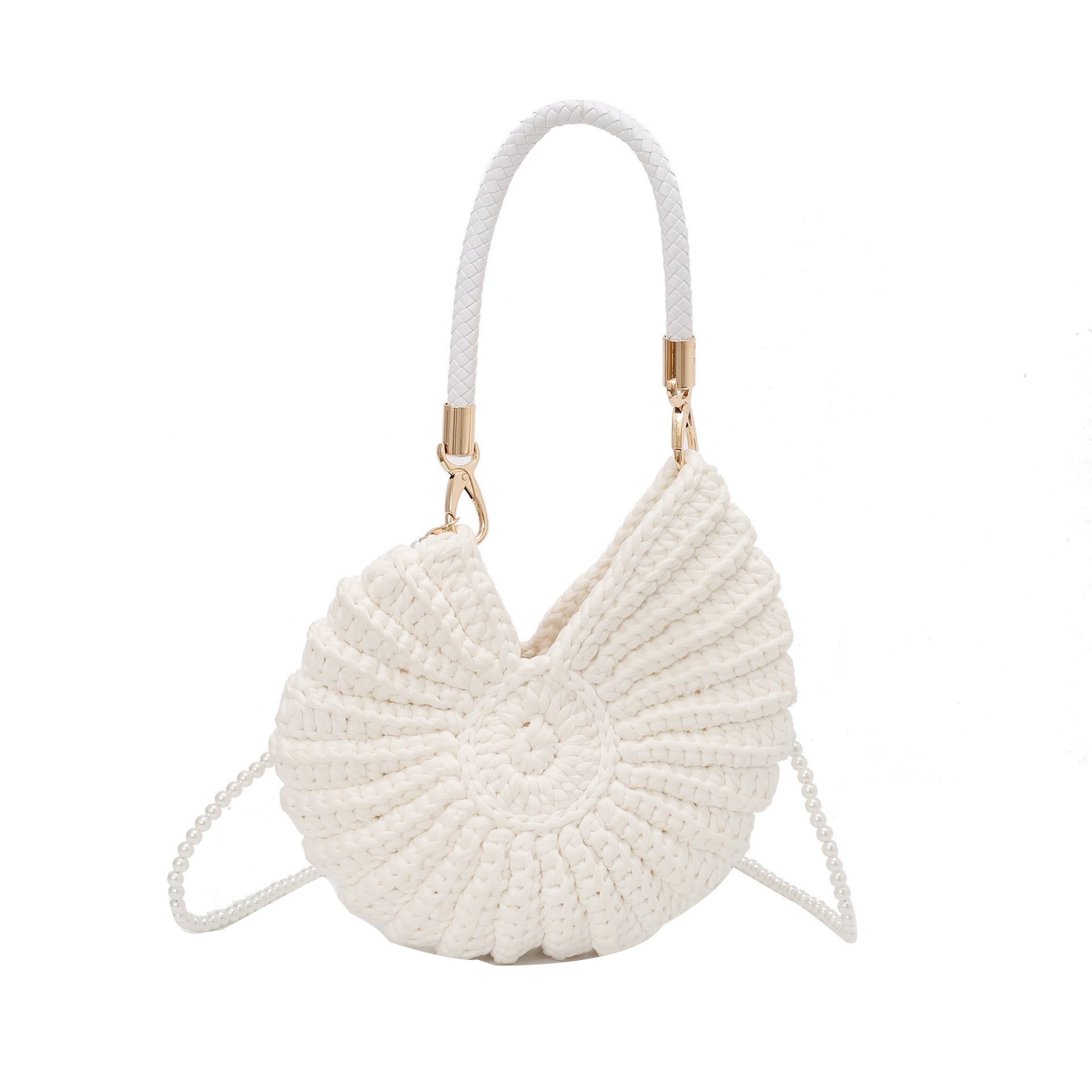 Women 2026 New Unique Seashell Large Casual Shoulder Vacation Bag