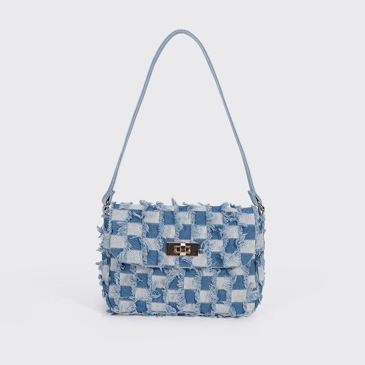 Women Tie-Dye Denim Bucket Bag, Niche Versatile Crossbody Bag