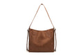 Retro Oiled Wax Leather Large Capacity Crossbody Backpack