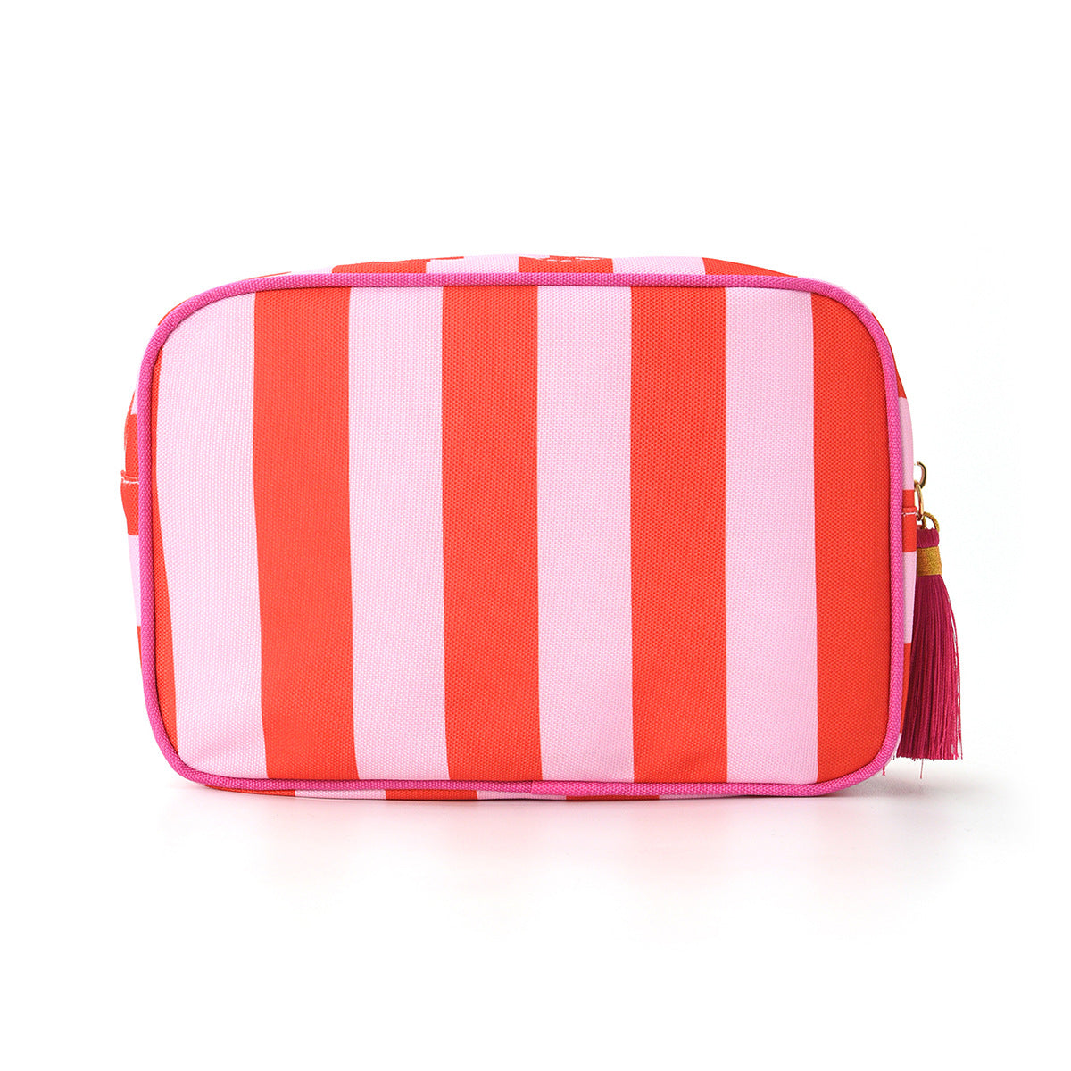 Striped Tassel Large Capacity Waterproof Cosmetic Travel Bag