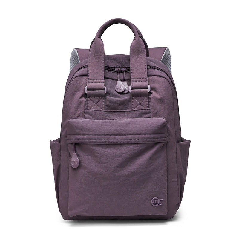 Solid Color Large Capacity Lightweight Commuting Backpack