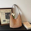 Vacation Large Woven 2026 Spring New Artistic Knit Cotton Shoulder Beach Bag