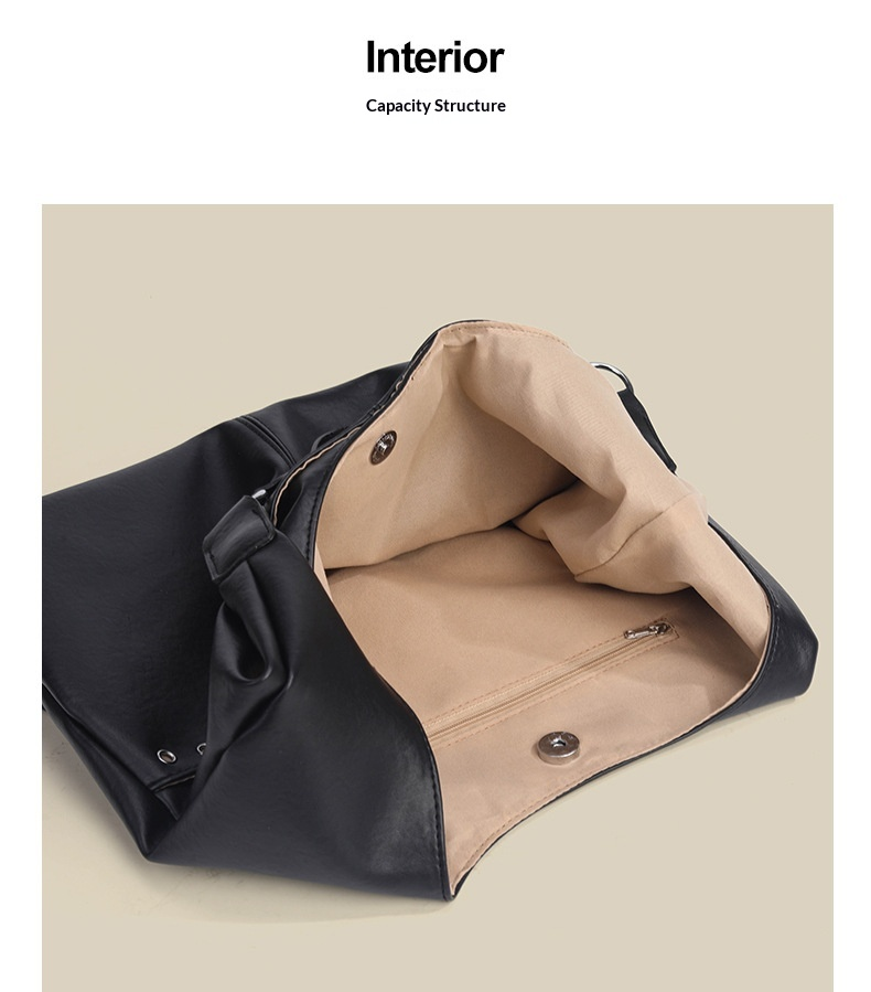 Studded Slouchy Hobo Everyday Tote Shoulder Bag