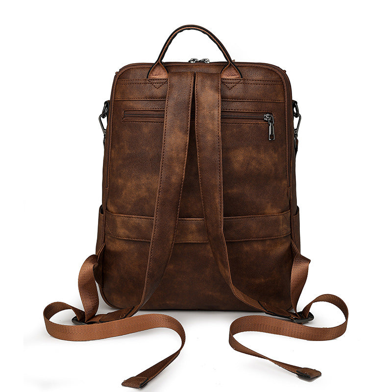 Women 2026 High-End PU Backpack, Lightweight Large Capacity Travel Bag