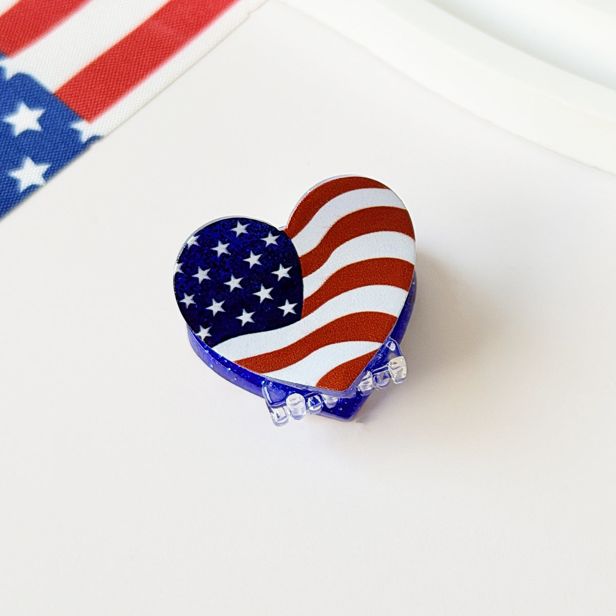 Independence Day Eagle Love Star Hair Clip