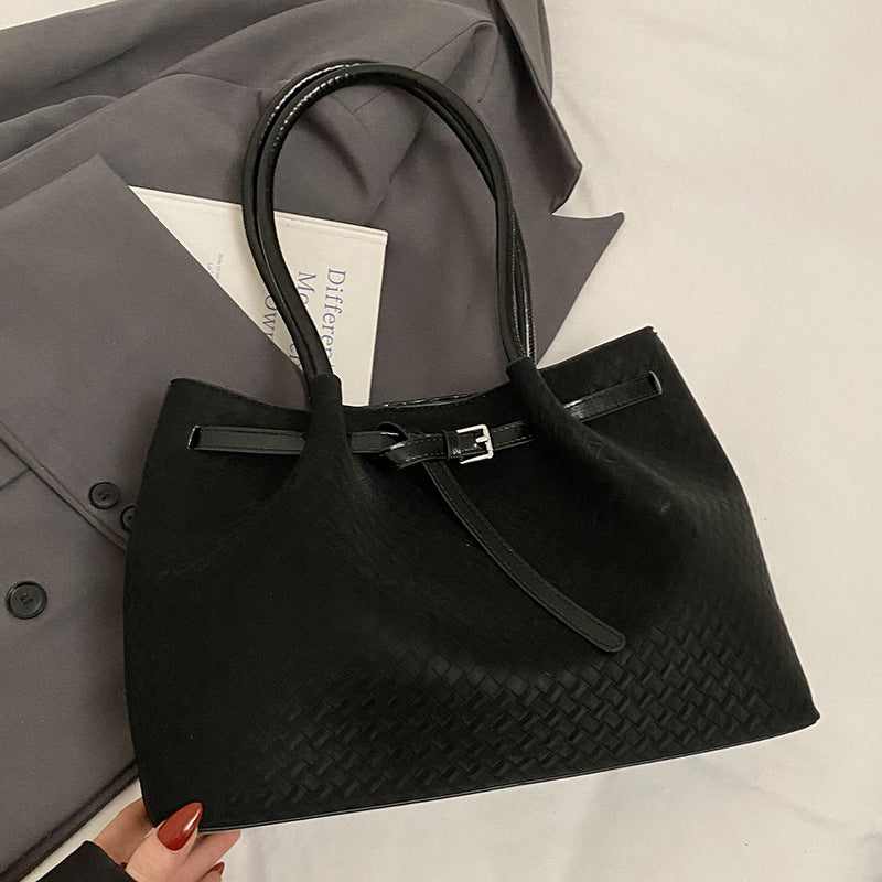 Spring Summer New Fashion Soft Minimalist Underarm Tote Commute Bag