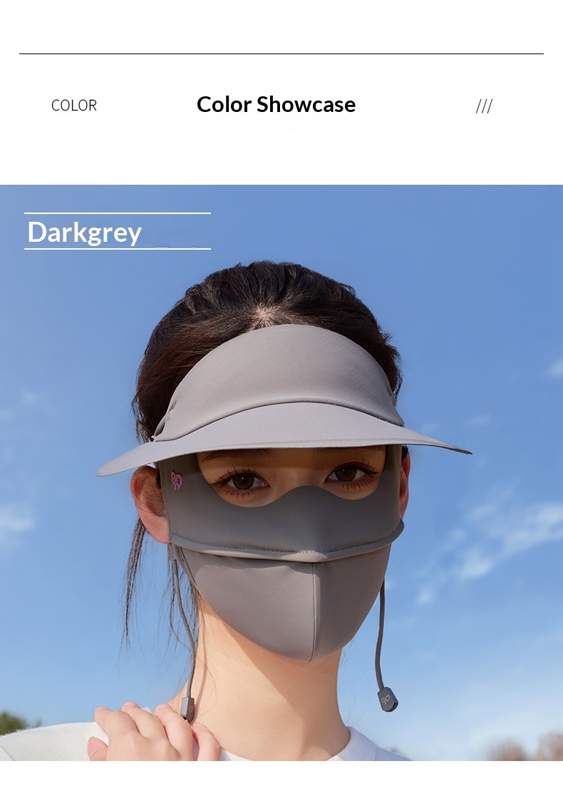 Sun Face Ice Silk Sun Protection Mask For Women