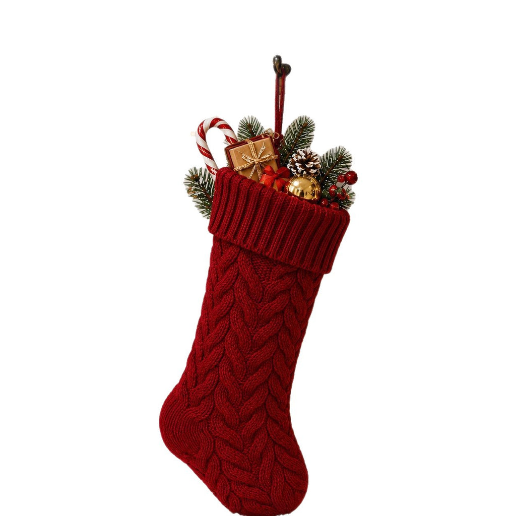 Multiple Styles Christmas Cable Knit Stockings
