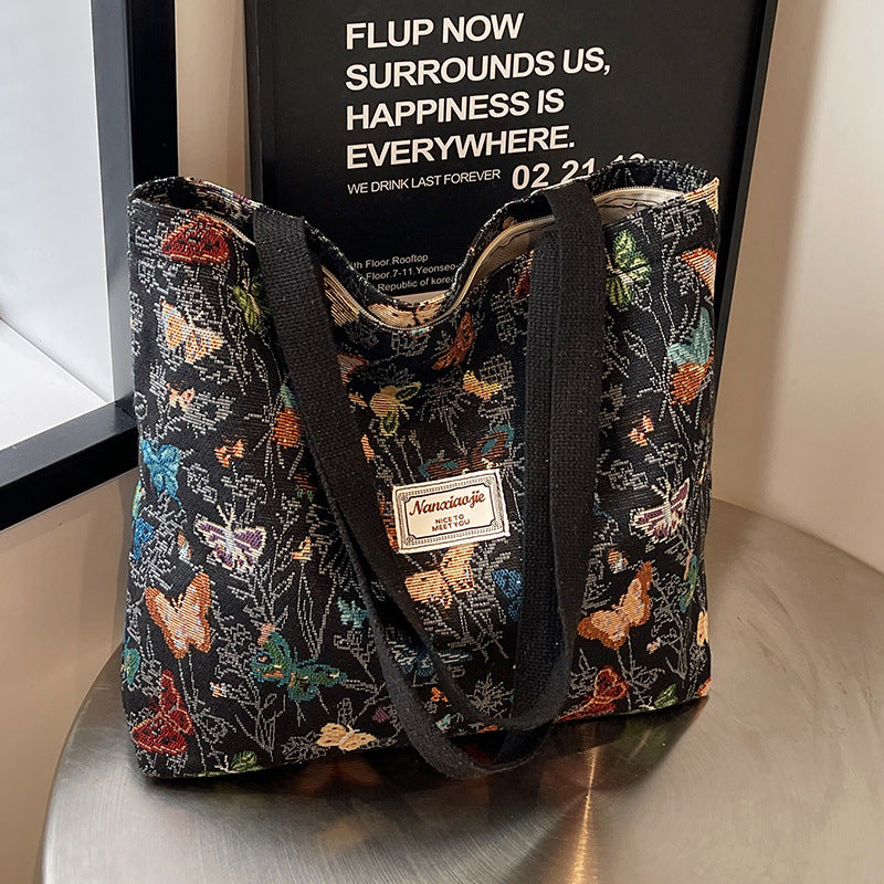 Canvas Commuter Tote Shoulder Mommy Bag