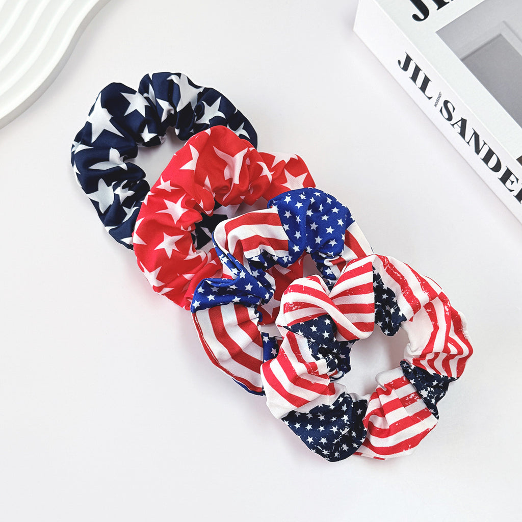 Independence Day American Flag Scrunchie