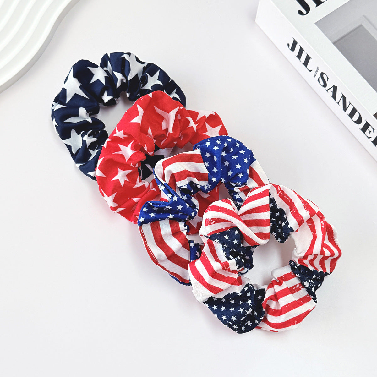 Independence Day American Flag Scrunchie