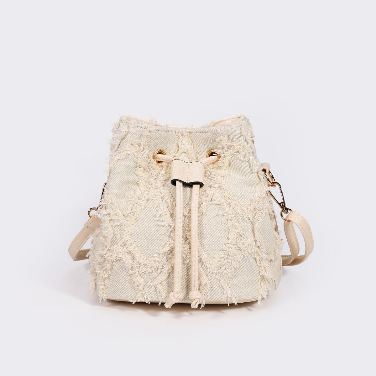 Women Tie-Dye Denim Bucket Bag, Niche Versatile Crossbody Bag