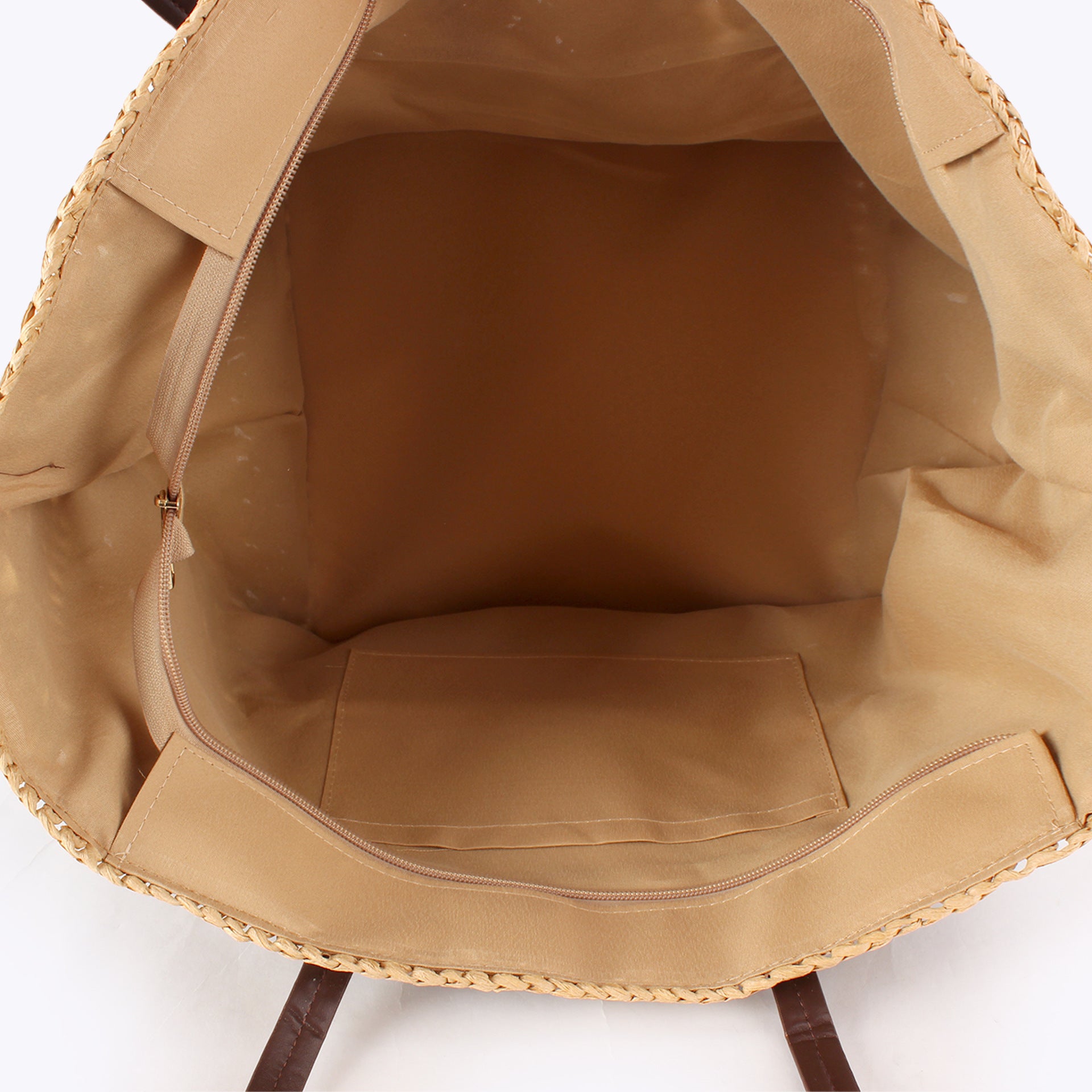 Oversized Geometric Paper Straw Woven Shoulder Tote Bag